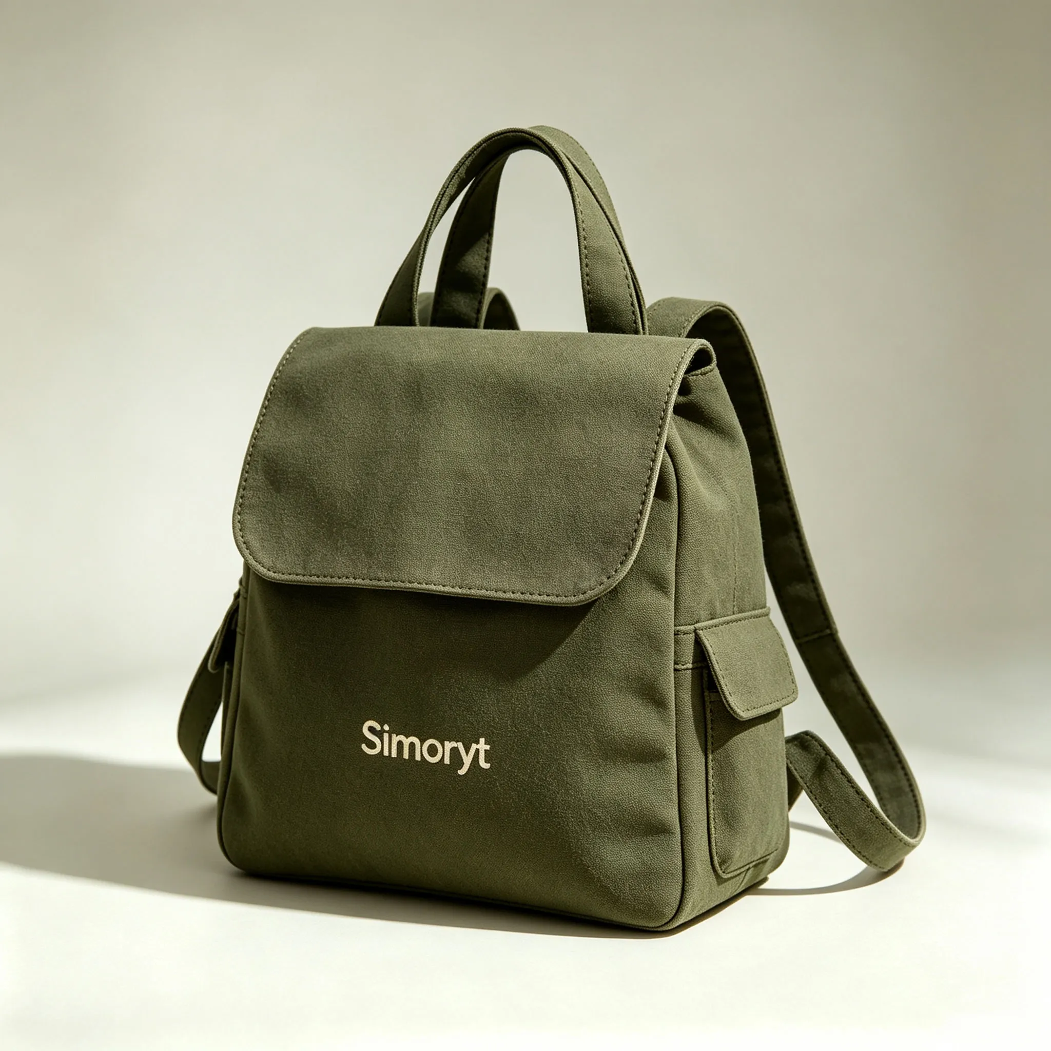 Simoryt Flap Canvas Backpack