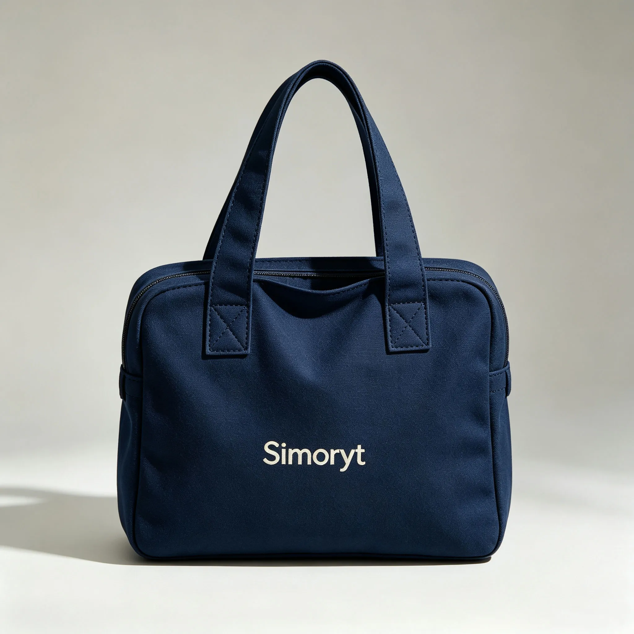 Simoryt Navy Canvas Commute Tote Bag