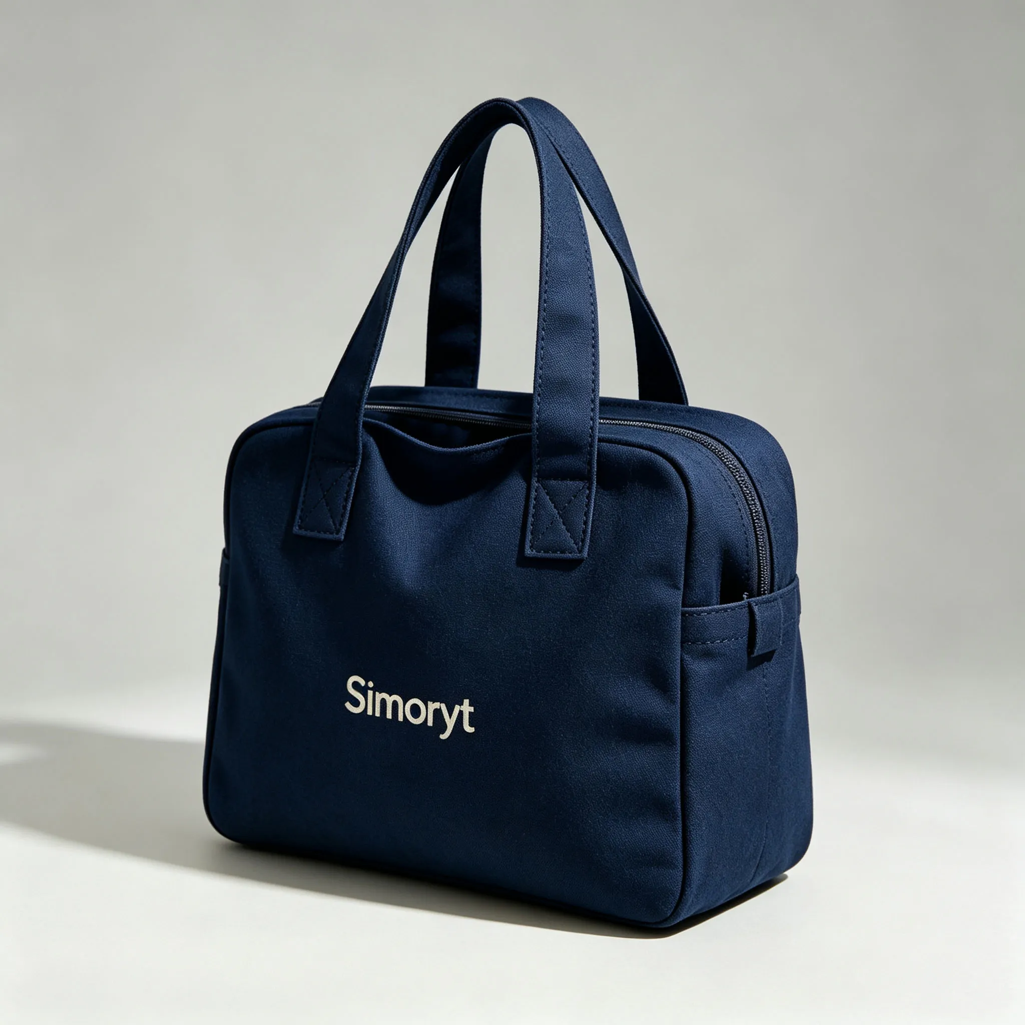 Simoryt Navy Canvas Commute Tote Bag